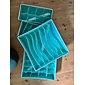 4 stk sokker undertøy skuff arrangør skillevegger, ulg vaskbar kommode skuff organizer sammenleggbare oxford stoff skap arrangører og oppbevaringsbokser for sokker, undertøy, slips, belter