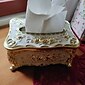 silkeboksholder, vintage toalettpapirholder, elegant akrylserviettholder for ansiktsservietter for soverom, salongbord, bad, hjem, restaurant, bryllup