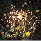 Feux d'artifice solaires 90/120/150/200 leds lumières solaires extérieures bricolage lumières décoratives de jardin guirlandes étanches lumières de pelouse