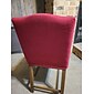 Stretch-Barhockerbezug, Thekenhocker, Kneipenstuhl-Schonbezug, Burgunderrot/Schwarz, für Esszimmer, Café, Barhocker-Schonbezug, abnehmbarer Möbelstuhl-Sitzbezug, Jacquard-Stoff mit elastischem Boden