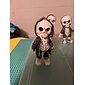 coola skelettfigurer, halloween skalle staty skelett docka harts hantverk ornament, mode mini coola skelett figurer dekor skelett man harts staty docka för hemmakontor skrivbord dekoration