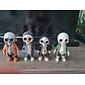 coola skelettfigurer, halloween skalle staty skelett docka harts hantverk ornament, mode mini coola skelett figurer dekor skelett man harts staty docka för hemmakontor skrivbord dekoration