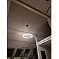 led függőlámpa 40/60/80cm 1 lámpás gyűrűs kör dizájn szabályozható alumínium festett kivitel luxus modern stílusú étkező hálószoba függőlámpák 110-240v csak távirányítóval szabályozható