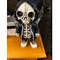 coola skelettfigurer, halloween skalle staty skelett docka harts hantverk ornament, mode mini coola skelett figurer dekor skelett man harts staty docka för hemmakontor skrivbord dekoration