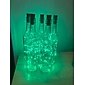 1/2/6/10st led wijnfles lichtsnoer 2m 20leds met kurk warm wit wit multi kleur rood blauw waterdicht lichtsnoer kerst bruiloft decoratie batterijen