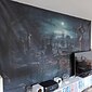 Halloween-Dekorationen Totenkopf Wandteppich zum Aufhängen, Wandkunst, großer Wandteppich, Wanddeko, Fotohintergrund, Decke, Vorhang, Zuhause, Schlafzimmer, Wohnzimmer, Dekoration