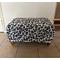 fodera per pouf elasticizzato con stampa floreale spandex rettangolari elastici elasticizzati coprioggetti pieghevoli poggiapiedi removibili per proteggere le fodere dei poggiapiedi