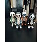 coola skelettfigurer, halloween skalle staty skelett docka harts hantverk ornament, mode mini coola skelett figurer dekor skelett man harts staty docka för hemmakontor skrivbord dekoration