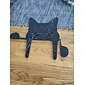 Schwarze Acryl-Guckkatze, Garten-Holzpfahl, Dekoration, Katzenkopf-Silhouette, wasserfest, Karteneinsatz für den Außenbereich, geeignet für Halloween, Hofdekoration, Zaundekoration, alle Jahreszeiten
