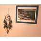 fargerikt livets tre drømmefanger håndlaget gave fjærkrok blomst vindklokke med fem sirkler ornament veggheng dekor kunst boho stil 15x80cm/6''x31.5''