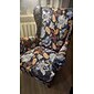 Wing chair slipcover spandex fabric sofa obejmuje wingback fotel z siedziskiem poszewka na poduszkę floralpattern furniture protector for living room