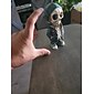 coola skelettfigurer, halloween skalle staty skelett docka harts hantverk ornament, mode mini coola skelett figurer dekor skelett man harts staty docka för hemmakontor skrivbord dekoration