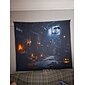 Tapiz de Casa de Horror de Halloween Colgante Arte de Pared Tapiz Grande Decoración Mural Fotografía Fondo Manta Cortina Decoración para Hogar Dormitorio Sala de Estar