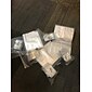 Álbuns de armazenamento de joias transparentes presentes com bolsa zip-lock, anéis de colar reutilizáveis, capa de exibição de brinco portátil