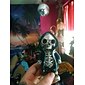coola skelettfigurer, halloween skalle staty skelett docka harts hantverk ornament, mode mini coola skelett figurer dekor skelett man harts staty docka för hemmakontor skrivbord dekoration