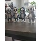 coola skelettfigurer, halloween skalle staty skelett docka harts hantverk ornament, mode mini coola skelett figurer dekor skelett man harts staty docka för hemmakontor skrivbord dekoration