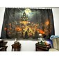 dekoracje na halloween gobelin jack o latarnia dynia wystrój wall art duży wiszący gobelin mural fotografia tło koc kurtyna strona główna sypialnia salon nietoperze nawiedzony dom cmentarz