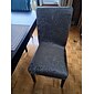 Housses de chaise de salle à manger en velours peluche noir, housses de protection de chaise à dossier haut en élasthanne bordeaux avec bande élastique pour salle à manger, mariage