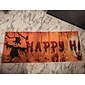Halloween-Party-Hintergrund mit blutigem Fledermaus-Kürbis-Geister-Aufdruck, hängendes Banner, Halloween-Dekoration (250 x 49 cm), Halloween-Skelett-Dekoration