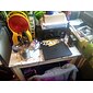 Halloween Schädel Skelett Schwarzlicht Wandteppich UV-Reaktiv Trippy Nebeliger Pilz Hängender Wandteppich Wandkunst Wandmalerei für Wohnzimmer Schlafzimmer Dekorationen