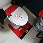 kerst toiletbrilhoes decoraties kerstman sneeuwpop hertengeest toiletbrilhoes tapijt badkamerset met papieren handdoekhoes voor kerstcadeau premium jaar huisdecoraties