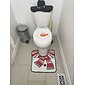 kerst toiletbrilhoes decoraties kerstman sneeuwpop hertengeest toiletbrilhoes tapijt badkamerset met papieren handdoekhoes voor kerstcadeau premium jaar huisdecoraties