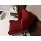 copripoltrona elasticizzata tinta unita copripoltrona con schienale alto copripoltrona in tessuto spandex copripoltrona con schienale alto rosso bordeaux con fondo elastico per soggiorno camera da