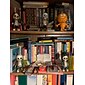 coola skelettfigurer, halloween skalle staty skelett docka harts hantverk ornament, mode mini coola skelett figurer dekor skelett man harts staty docka för hemmakontor skrivbord dekoration