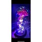 kunstige blomster rose evig rose i glas led kuppel indretning valentinsdag gaver til kvinder kæreste kone mors dag bryllup