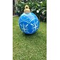jul utomhus uppblåsbar dekorerad boll 60 cm (23,6 tum) xmas enorma stora prydnadsföremål för trädgård gräsmatta trädgård veranda spränga bollar ornament med pump