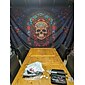 Halloweenský závěsný tapisérie den mrtvých lebka nástěnné umění velká tapisérie mural dekorace fotografie pozadí deka závěs domov ložnice obývací pokoj dekorace vitráže