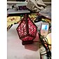Drewniana boho lampa podłogowa lampka ładowana USB pusta geometryczna kolorowa lampa retro boho przypominająca lampa kolorowe lampki w kształcie diamentu LED projekcyjna lampa nocna lampa biurkowa