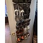 24 grille chaussures organisateur rack pour chambre au-dessus de la porte suspendu support de stockage rack chambre placards chaussures sac de rangement mural