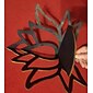 elegante houten lotus enkellaagse wandplank voor woondecoratie en opslag