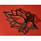 elegante houten lotus enkellaagse wandplank voor woondecoratie en opslag