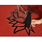 elegante houten lotus enkellaagse wandplank voor woondecoratie en opslag