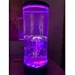 Kerstlicht Jello-vis Lava Lamp Kwallenlamp met 16 Kleurveranderende Lichten Kwallen Tank Tafellamp Kwallen Aquarium Nachtlamp Thuis Kantoor Kamertafellamp Sfeerlicht voor Ontspanning