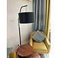 lámpara de pie de simplicidad moderna, lámpara de poste alto, pantalla de lino, lámpara de pie, lámparas de pie con base de metal, sala de estar, dormitorio, muebles artísticos