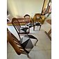 2 pièces housses de chaise de salle à manger housse de siège extensible amovible lavable housses de coussin de chaise rembourrée pour bureau de cuisine
