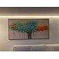 Fait à la main peint à la main peinture à l'huile art mural arbre coloré décoration de la maison décor toile roulée pas de cadre non étiré