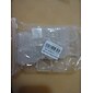 Caixa de recipientes de armazenamento de plástico transparente mini quadrado 20 peças com tampas para itens pequenos resina epóxi