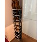 mehrstöckiges, schmales Schuhregal, kleiner vertikaler Schuhständer, platzsparender, freistehender DIY-Schuhaufbewahrungs-Organizer für Eingangsbereich, Schrank, Flur, einfache Montage und stabile
