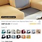 stretch soffa sittdyna överdrag täcka elastisk soffa fåtölj loveseat 4 eller 3 sits grå enkel solid mjuk tålig tvättbar