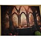 roze halloween decoraties raam hangend wandtapijt wandkunst groot wandtapijt muurschildering decor foto achtergrond deken gordijn huis slaapkamer woonkamer decoratie