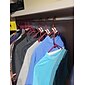 Gancho de conector de cabide de 10 peças, cabides de revestimento de veludo antiderrapante, ganchos extensores de cabide reunindo economia de espaço ganchos de cabides de roupas resistentes para organizador de armário