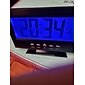 Intelligent Digital Clock Voice Control Snooze Backlight Creative Electronic Clock With Thermometer Weather Station Display Calendar Student Bedside Alarm Clock Wireless Temperature Humidity Meter