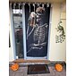 Halloween Door Decorations Door Covers Skeleton Door Tapestry Beer Drinking Door Curtain Decoration Backdrop Door Banner for Front Door Farmhouse Holiday Party Indoor Outdoor Decor Supplies