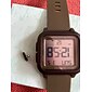 Montre de sport numérique pour homme, modèle militaire étanche, à grand cadran carré, avec alarme, calendrier, rétroéclairage et bracelet en silicone texturé vert armée. Idéale pour un style décontracté. Convient aux hommes et aux garçons.
