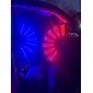lueur pliage led ventilateur danse lumières spectacle de nuit dj barre fluorescente boîte de nuit cadeaux de fête halloween décoration changement de couleur ventilateur