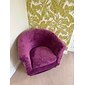 Fundas de terciopelo para sillón club, funda de sillón elástica suave de color burdeos y rojo para sala de estar y dormitorio, protector de sillón lavable y extraíble, protector de muebles para
